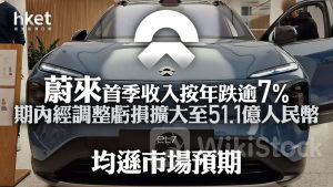 電動車｜蔚來ADS跌逾7% 首季經調整虧損擴大至51.1億人幣遜預期 管理層：第二品牌「樂道L60」訂單超預期（第二版）