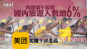 異動股｜美團偷步升4%、收市後宣布擬回購最多156億元 內地端午長假國內旅遊人數增6%（第二版）