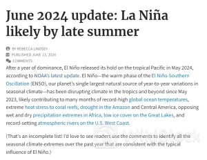 厄尔尼诺已经消亡！但极端高温、超级飓风的威胁依然存在