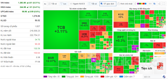 Nhịp đập Thị trường 20/06: Bật lên hứng khởi từ vùng cân bằng 1,280 điểm, TCB dẫn đầu