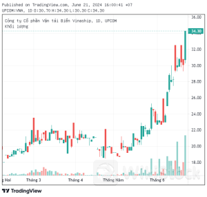Sau 13 năm không được nhận cổ tức, cổ đông Vinaship sắp được nhận cổ phiếu thưởng tỷ lệ 70%, cổ phiếu bật tăng trần