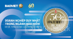 Bảo Việt - doanh nghiệp bảo hiểm duy nhất 12 năm liên tiếp được vinh danh “Danh sách 50 công ty niêm yết tốt nhất Việt Nam”