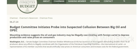 选举年噱头?美参议院委员会对18家石油生产商发起调查