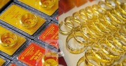 Vàng nhẫn tiếp đà giảm mạnh tới 250.000 đồng/lượng