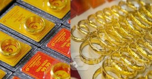 Vàng nhẫn tiếp đà giảm mạnh tới 250.000 đồng/lượng