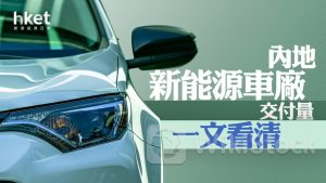 電動車|一文看清新能源車廠6月交付數、理想增47% 比亞迪銷量升35%(不斷更新)