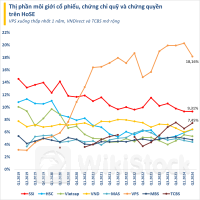 Thị phần môi giới HoSE quý 2/2024: VPS xuống thấp nhất 5 quý, VNDirect và TCBS tăng tốc