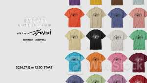 “世界に1枚だけのTシャツ”（※）を販売する「ONE TEE COLLECTION」企画 第1弾は花井祐介のアートを使用したTシャツを7月12日（金）より抽選販売