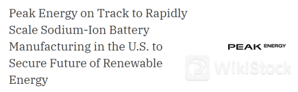 美国钠离子电池初创公司公布商业化计划 志在颠覆能源存储格局