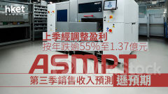 芯片股業績｜ASMPT曾跌兩成 第三季銷售收入預測遜預期兼削中期息43%