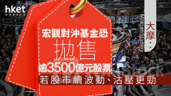 資金流向｜大摩：宏觀對沖基金近期恐拋售逾3500億元股票 若股市續波動、沽壓更勁