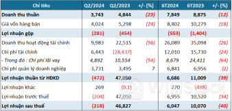 Hoạt động tài chính không tạo điểm nhấn như cùng kỳ, MHC chuyển sang lỗ ròng trong quý 2