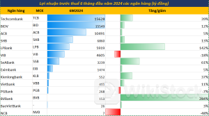 Cập nhật KQKD ngân hàng quý 2/2024: Eximbank, SHB, Kienlongbank,...